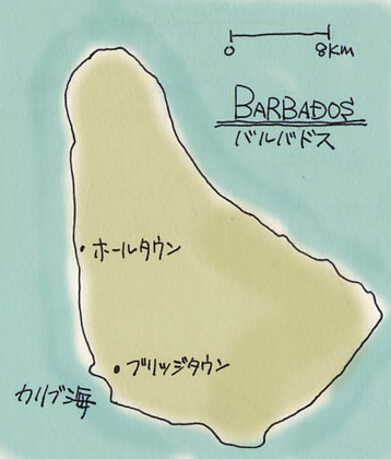 バルバドスの地図