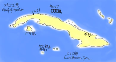 キューバの地図
