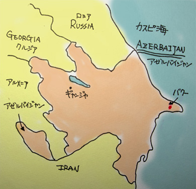 アゼルバイジャンの地図